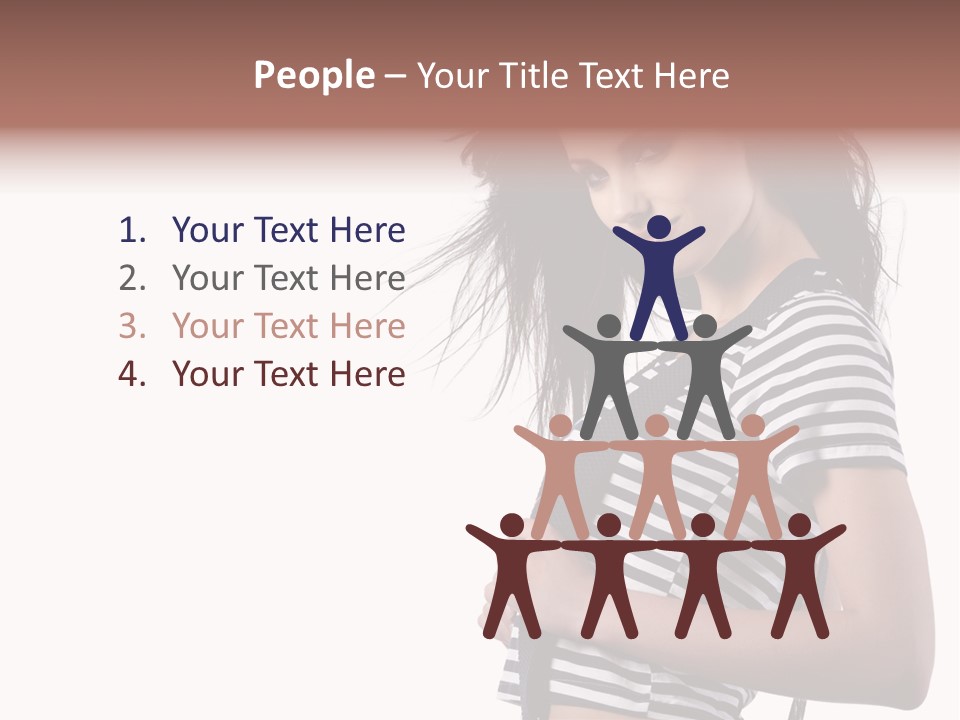 Expression White Pleasure PowerPoint Template