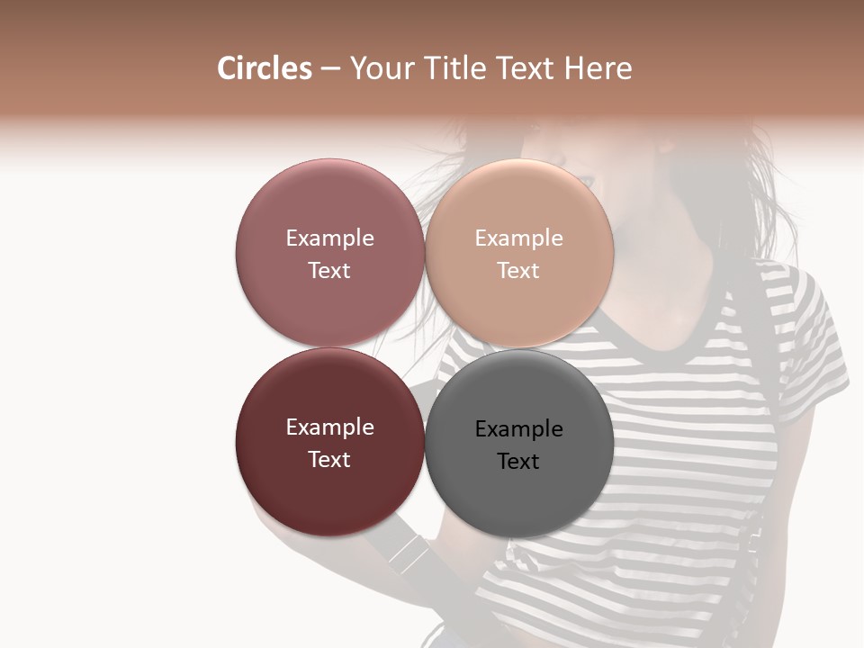 Joyful Happiness Woman PowerPoint Template