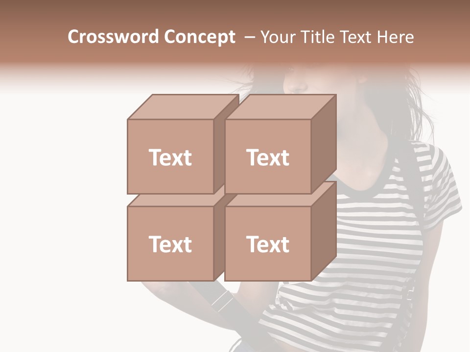 Joyful Happiness Woman PowerPoint Template