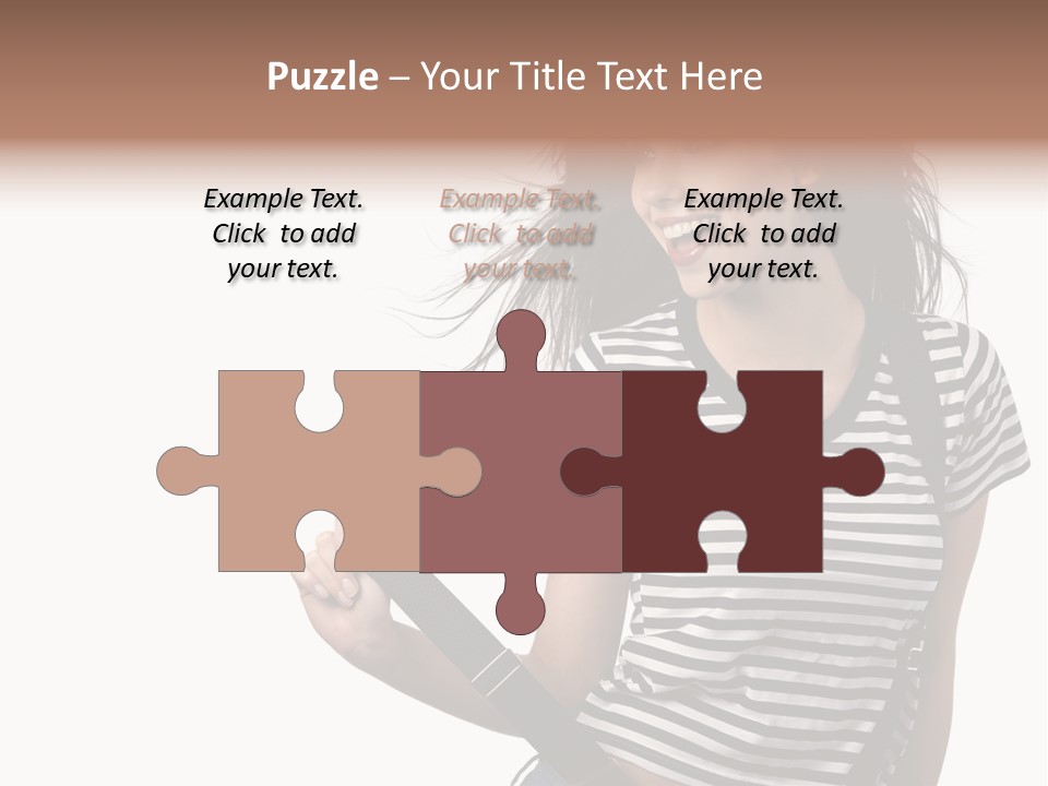 Joyful Happiness Woman PowerPoint Template