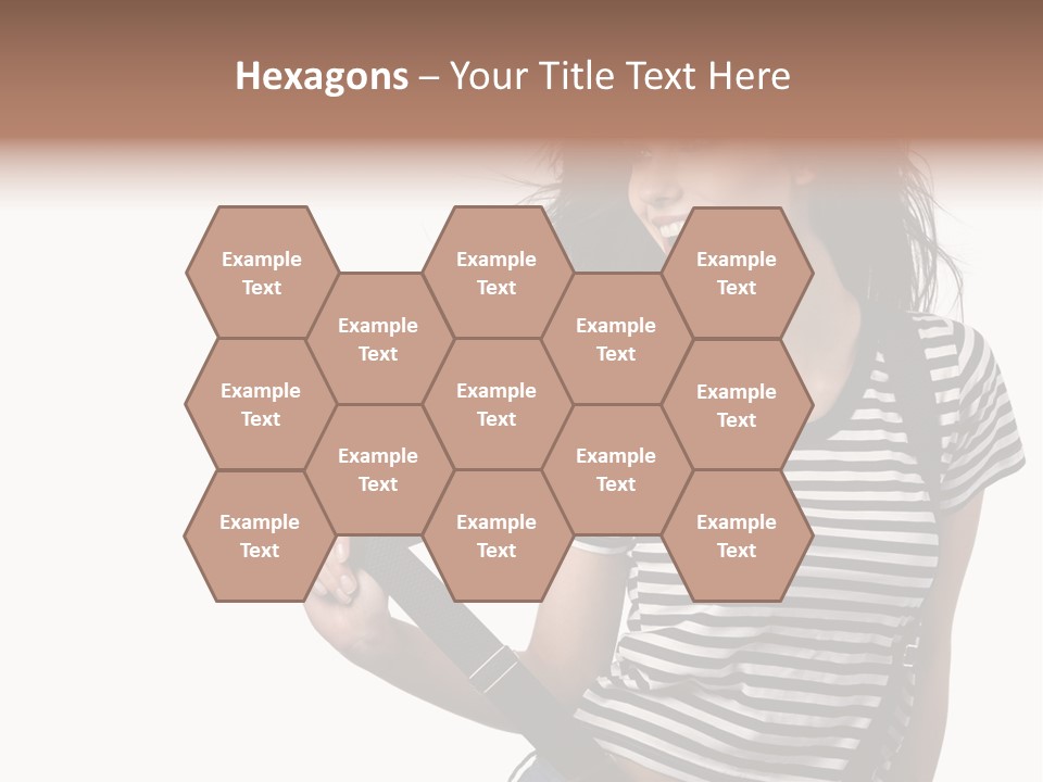 Joyful Happiness Woman PowerPoint Template