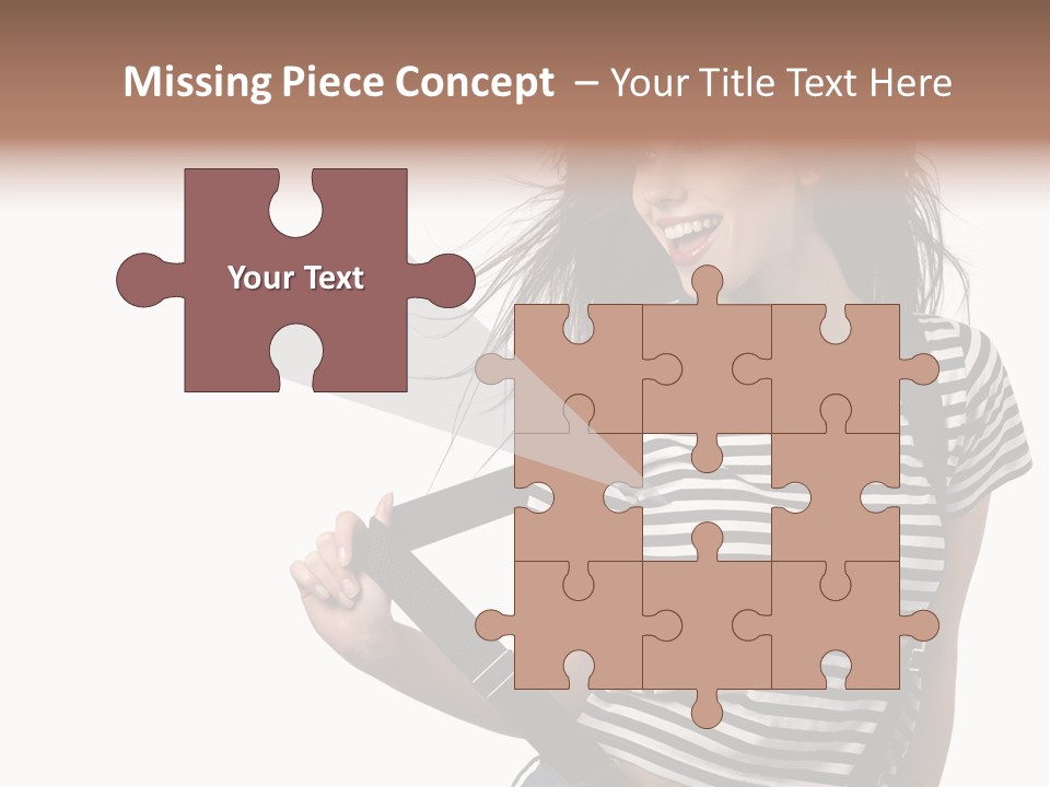 Joyful Happiness Woman PowerPoint Template