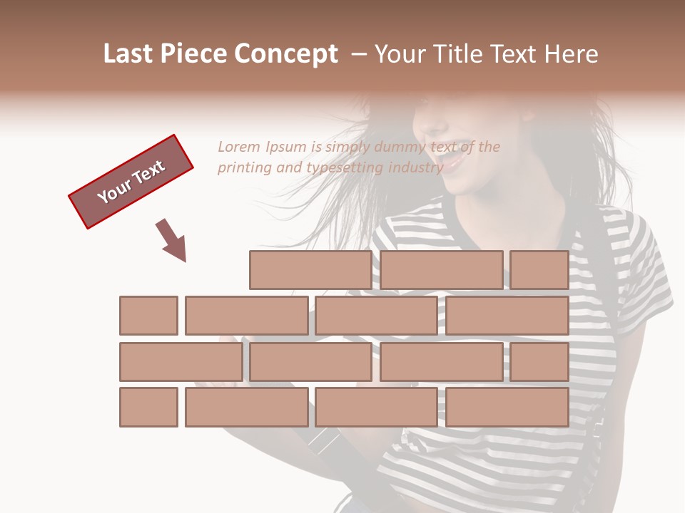 Joyful Happiness Woman PowerPoint Template