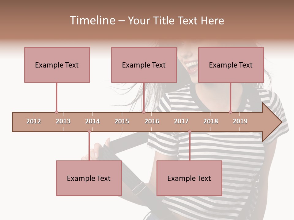 Joyful Happiness Woman PowerPoint Template