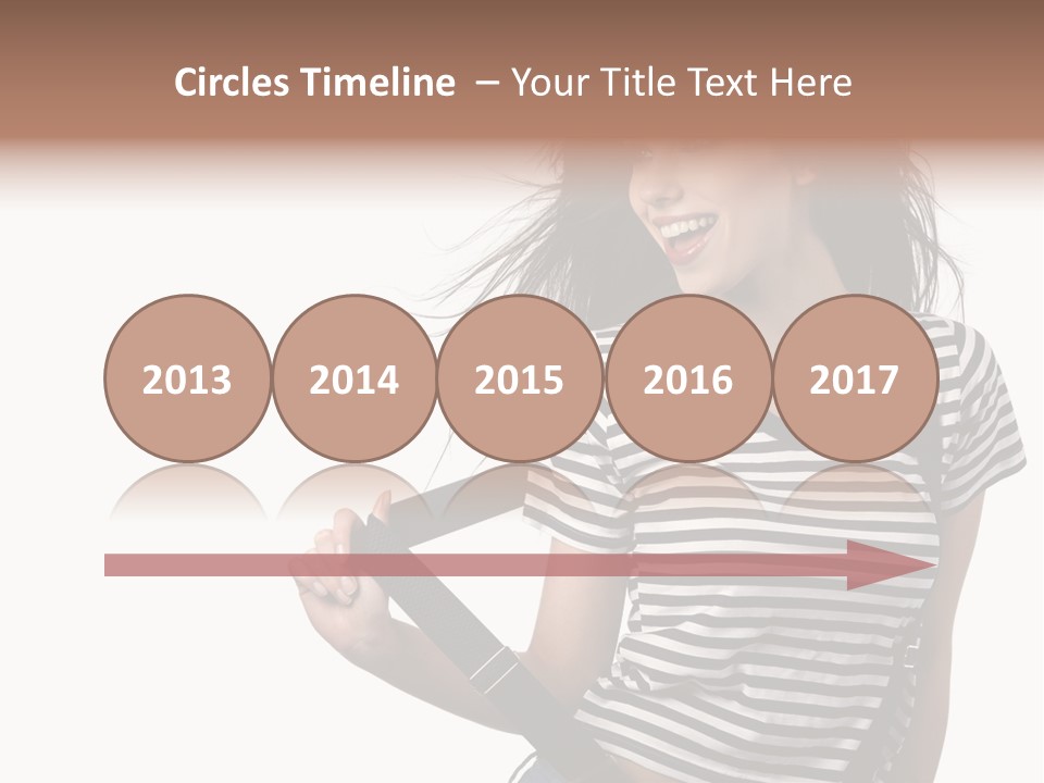 Joyful Happiness Woman PowerPoint Template