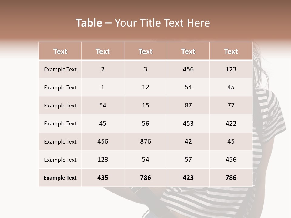 Joyful Happiness Woman PowerPoint Template