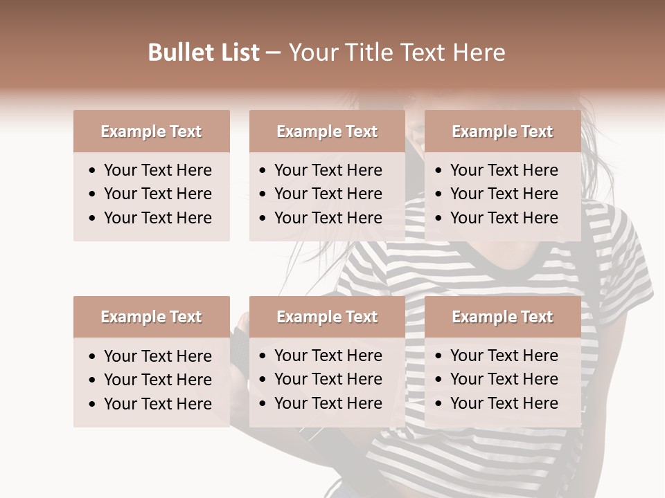 Joyful Happiness Woman PowerPoint Template