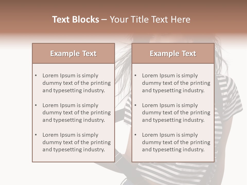 Joyful Happiness Woman PowerPoint Template