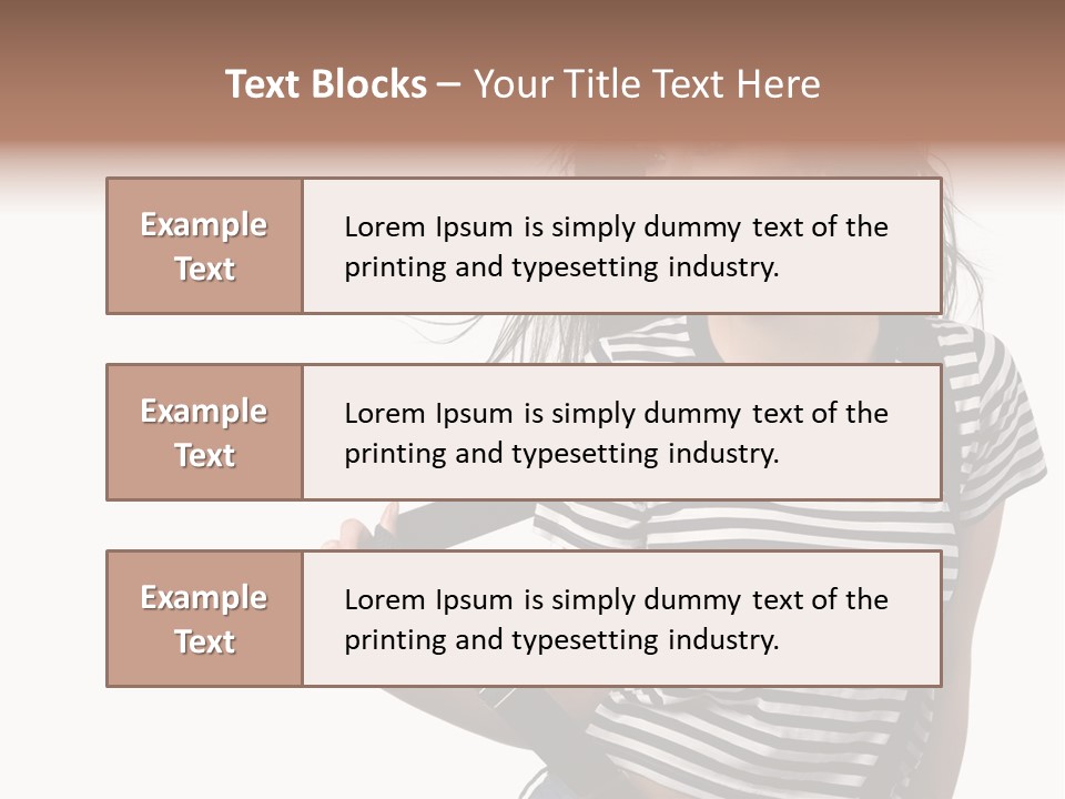 Joyful Happiness Woman PowerPoint Template