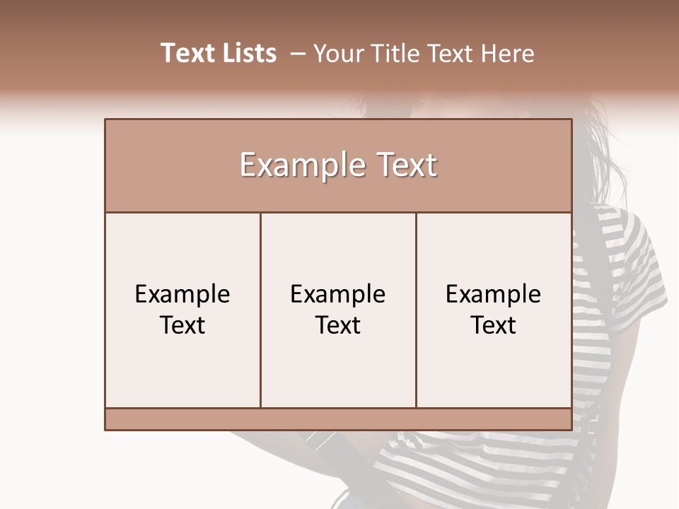 Joyful Happiness Woman PowerPoint Template