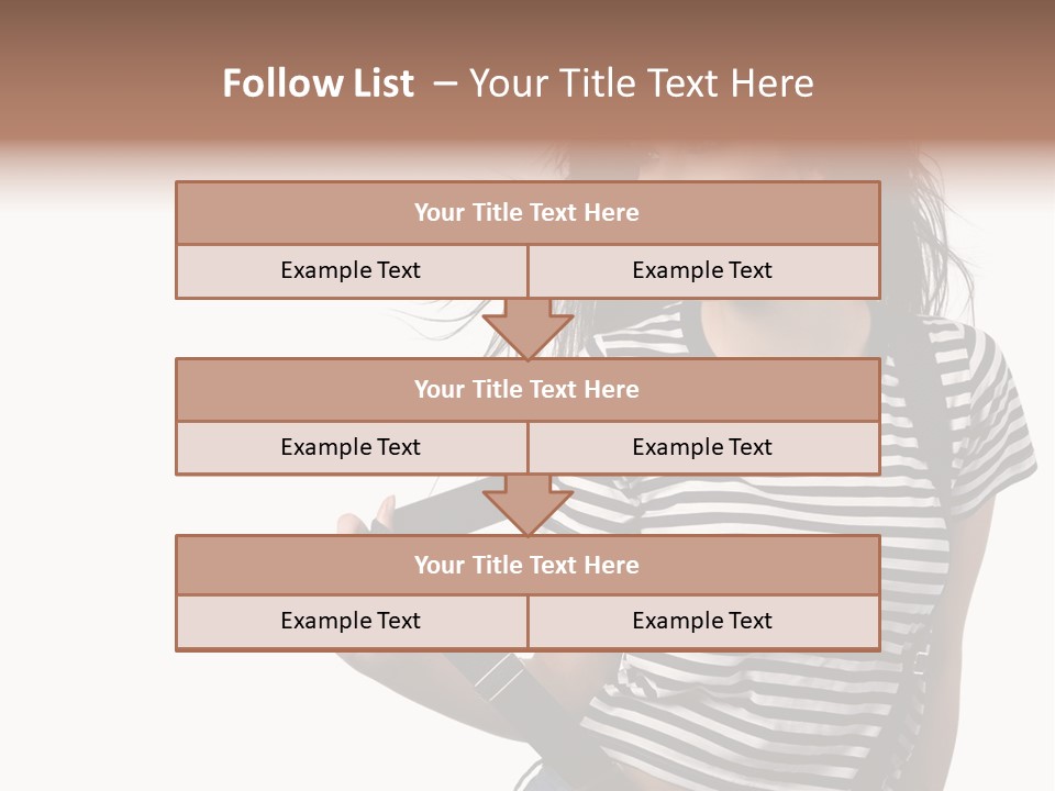 Joyful Happiness Woman PowerPoint Template
