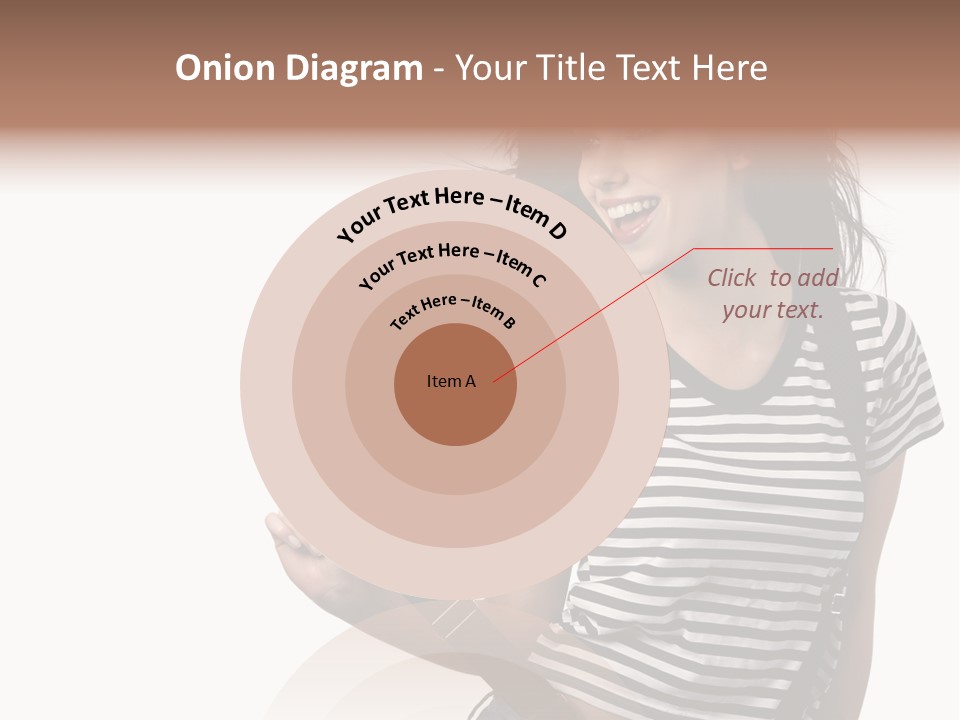 Joyful Happiness Woman PowerPoint Template