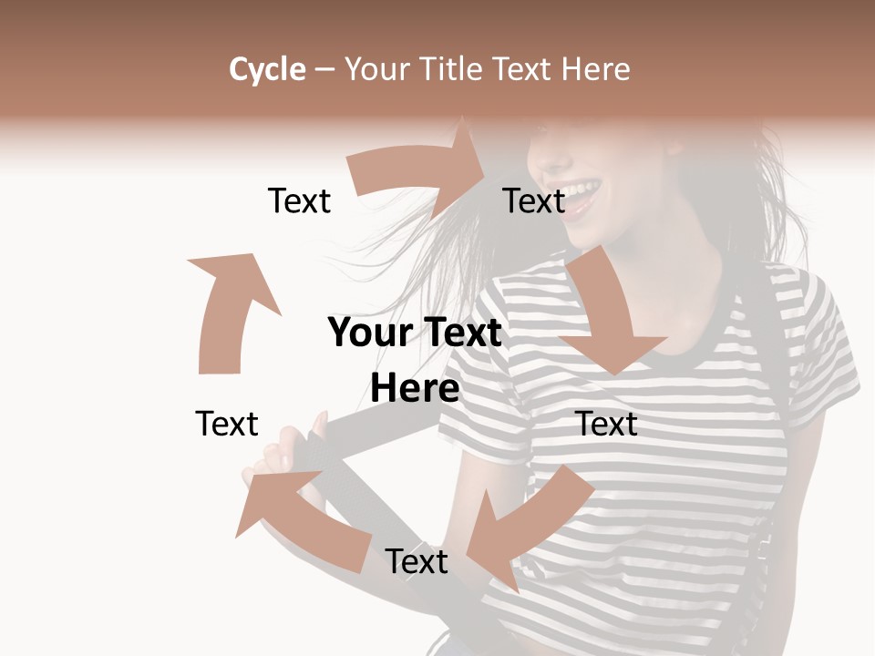 Joyful Happiness Woman PowerPoint Template