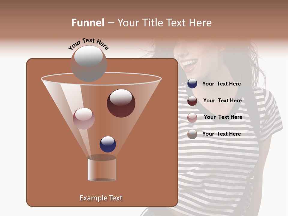 Joyful Happiness Woman PowerPoint Template