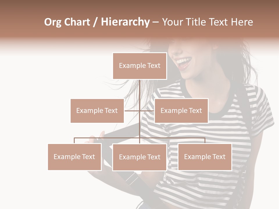 Joyful Happiness Woman PowerPoint Template
