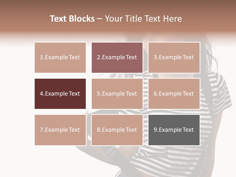 Joyful Happiness Woman PowerPoint Template