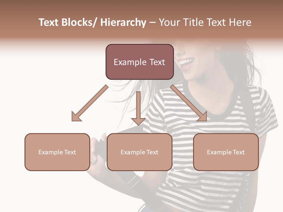 Joyful Happiness Woman PowerPoint Template