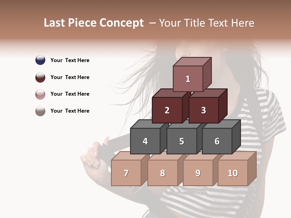 Joyful Happiness Woman PowerPoint Template