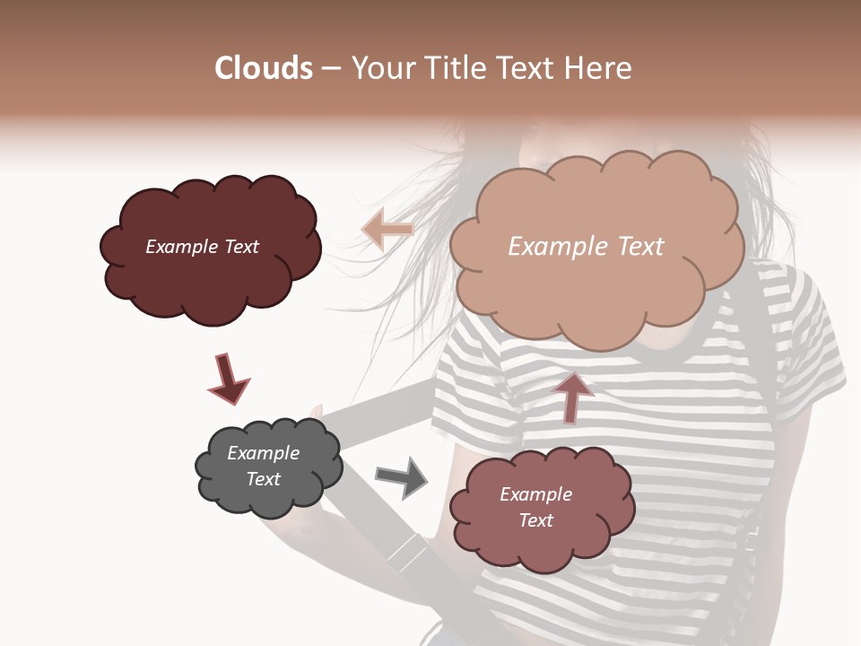 Joyful Happiness Woman PowerPoint Template