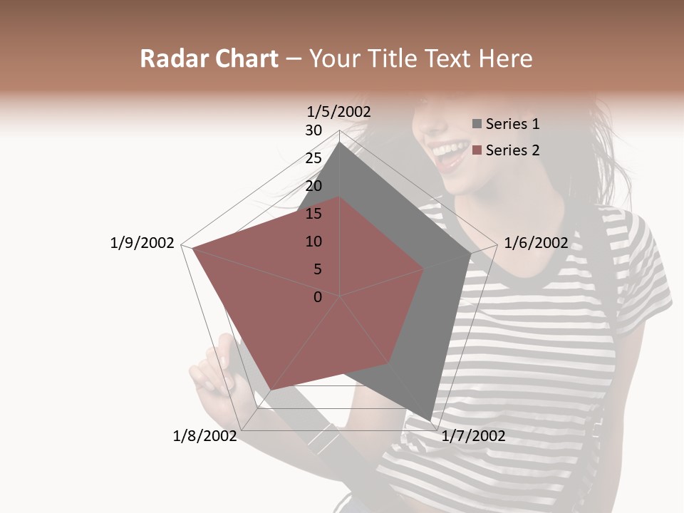 Joyful Happiness Woman PowerPoint Template