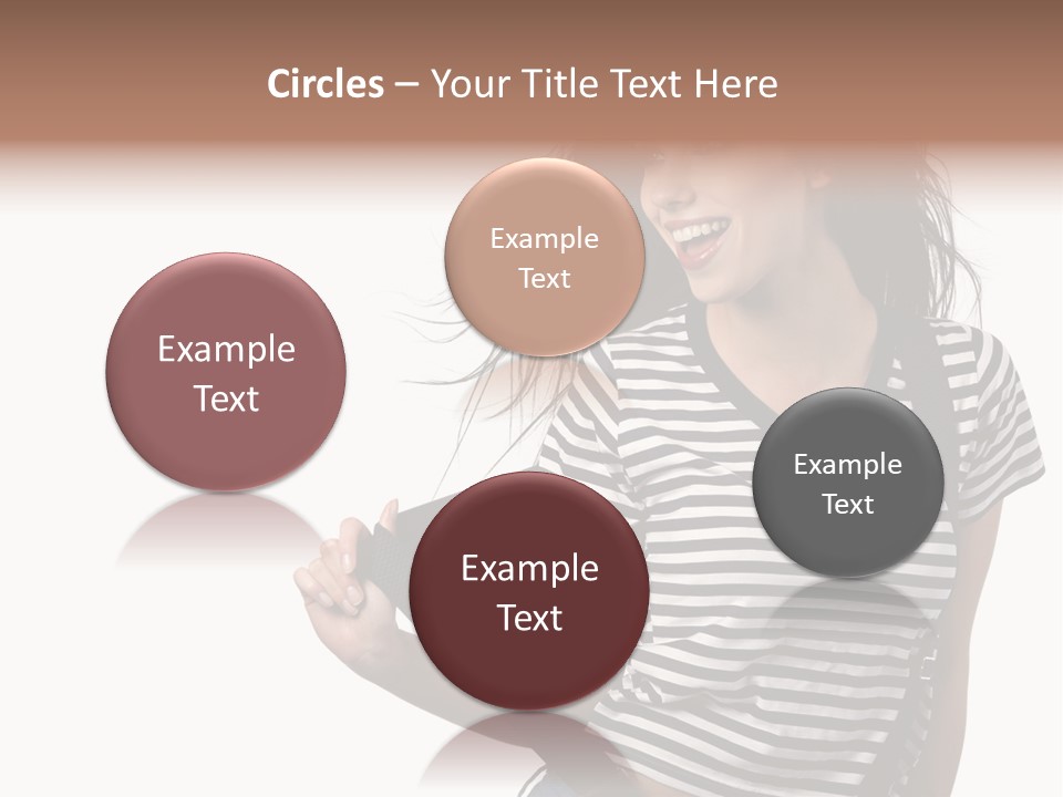 Joyful Happiness Woman PowerPoint Template