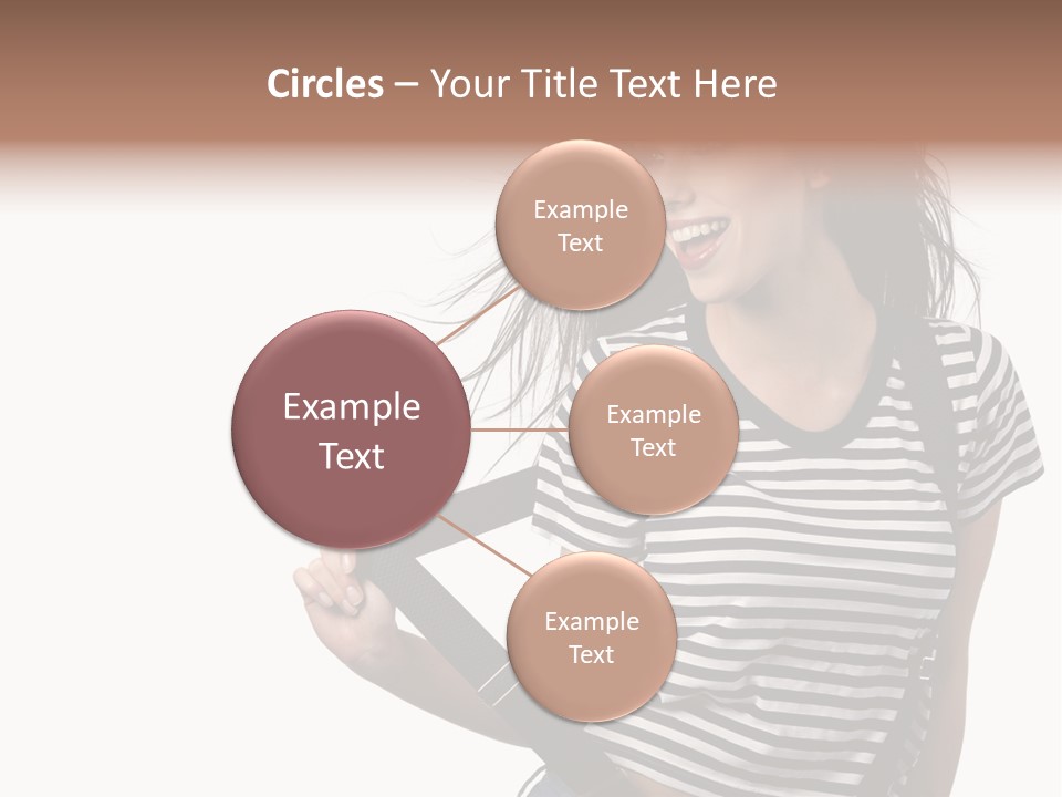 Joyful Happiness Woman PowerPoint Template