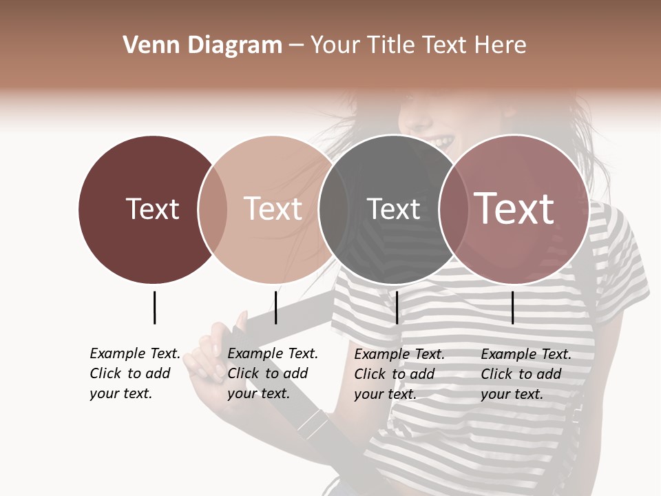 Joyful Happiness Woman PowerPoint Template