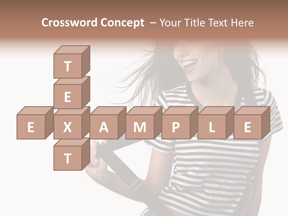 Joyful Happiness Woman PowerPoint Template