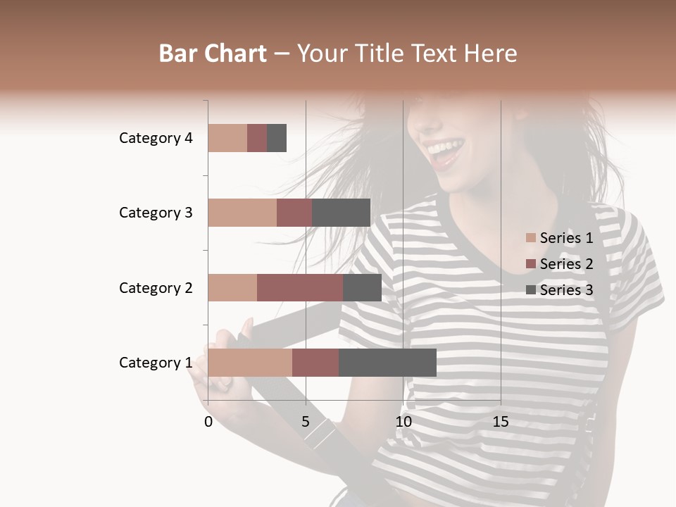 Joyful Happiness Woman PowerPoint Template