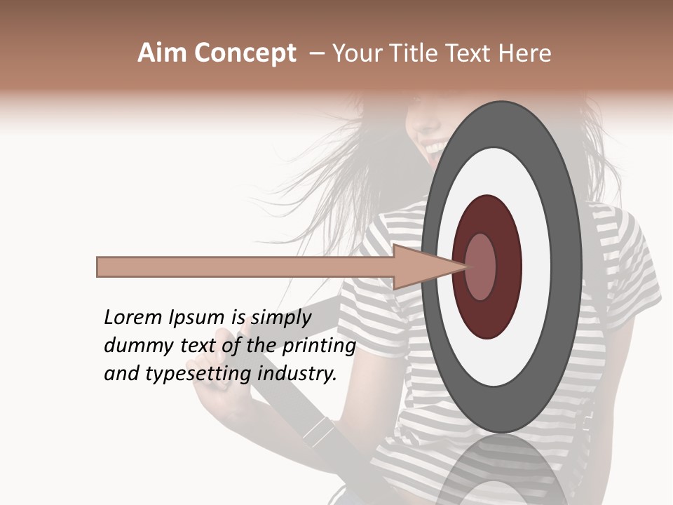 Joyful Happiness Woman PowerPoint Template