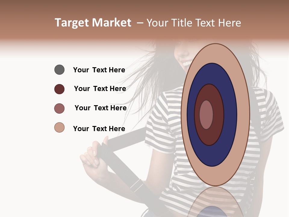 Joyful Happiness Woman PowerPoint Template