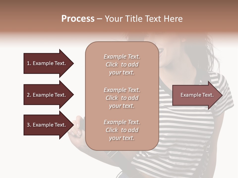 Joyful Happiness Woman PowerPoint Template