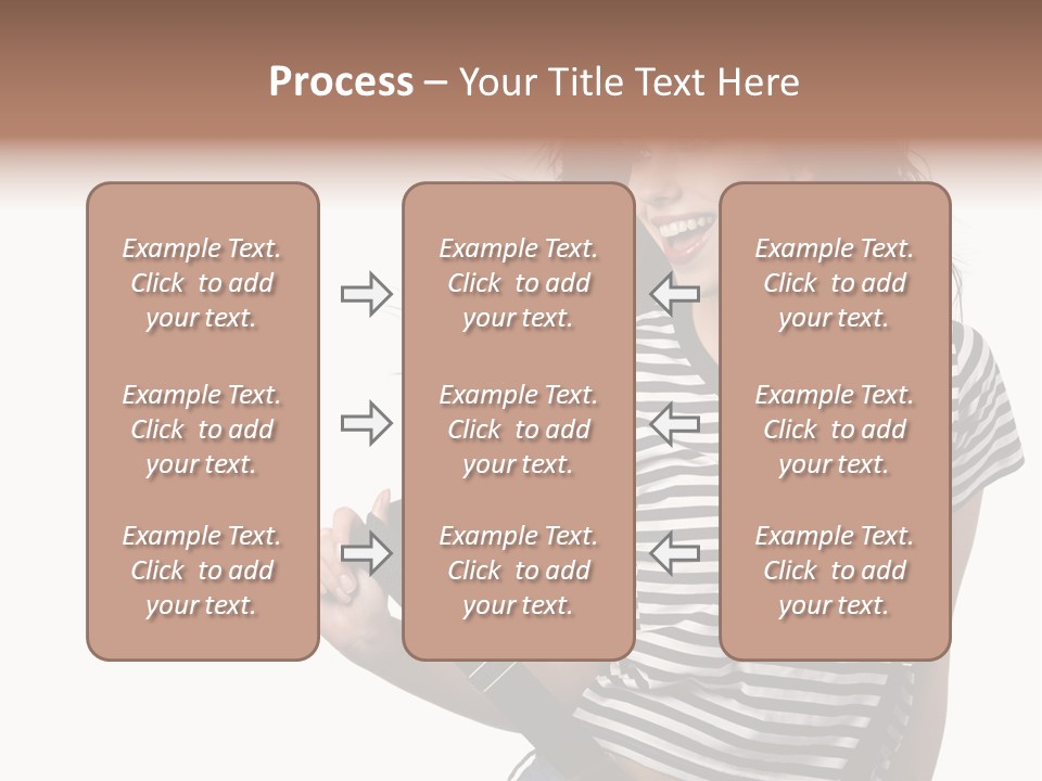 Joyful Happiness Woman PowerPoint Template