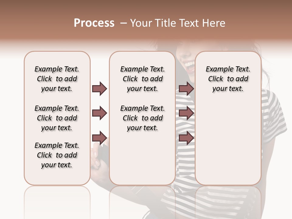 Joyful Happiness Woman PowerPoint Template