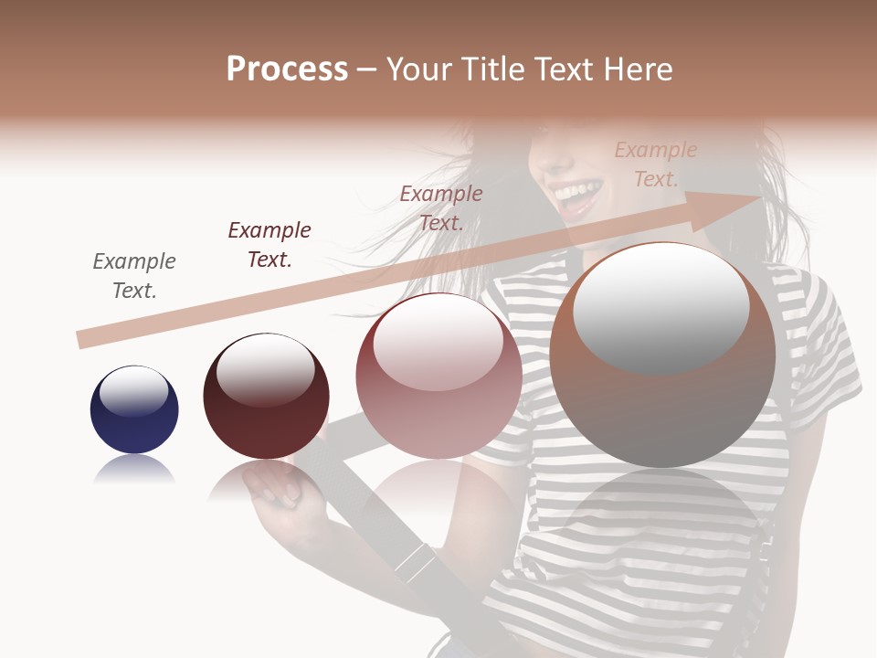 Joyful Happiness Woman PowerPoint Template