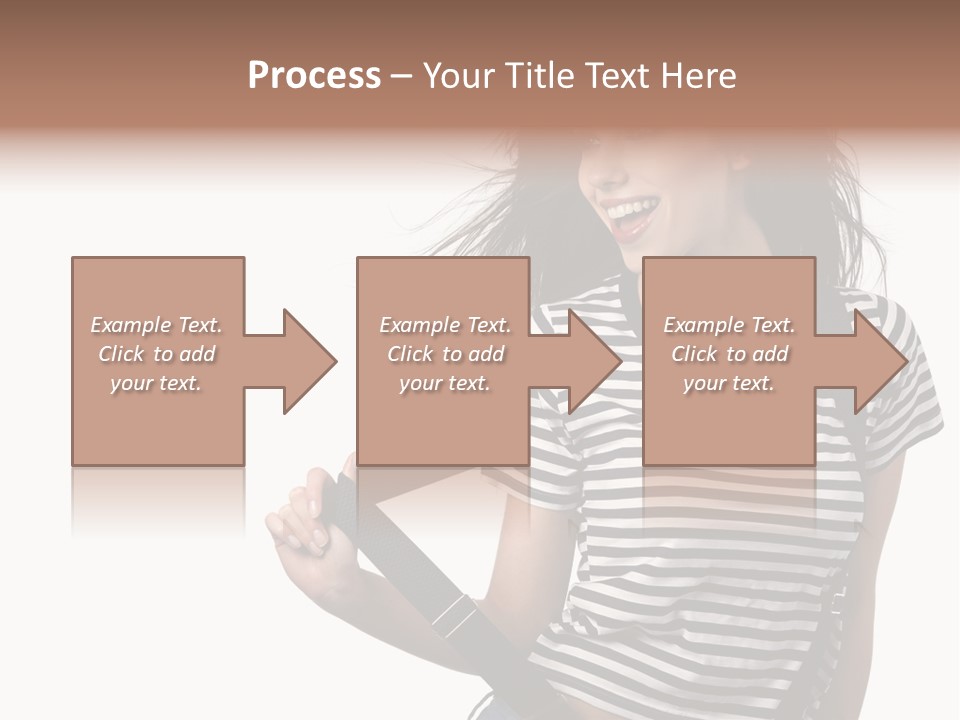 Joyful Happiness Woman PowerPoint Template