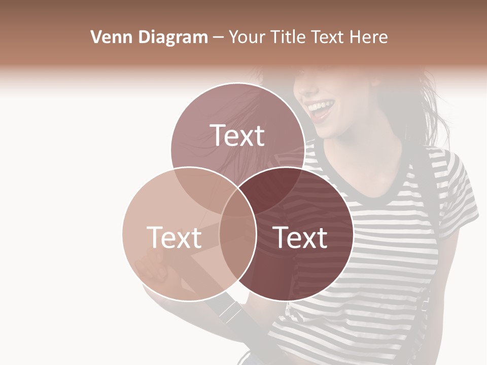 Joyful Happiness Woman PowerPoint Template