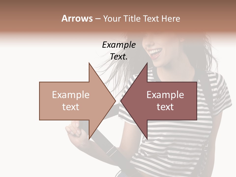 Joyful Happiness Woman PowerPoint Template