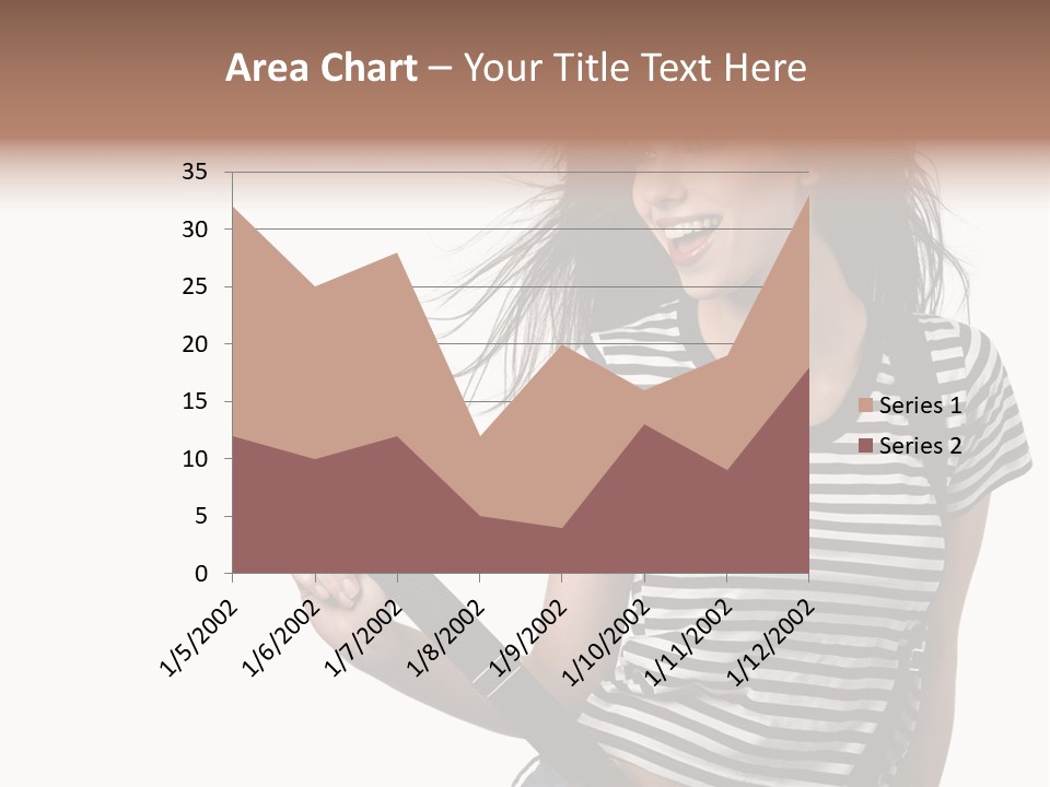 Joyful Happiness Woman PowerPoint Template