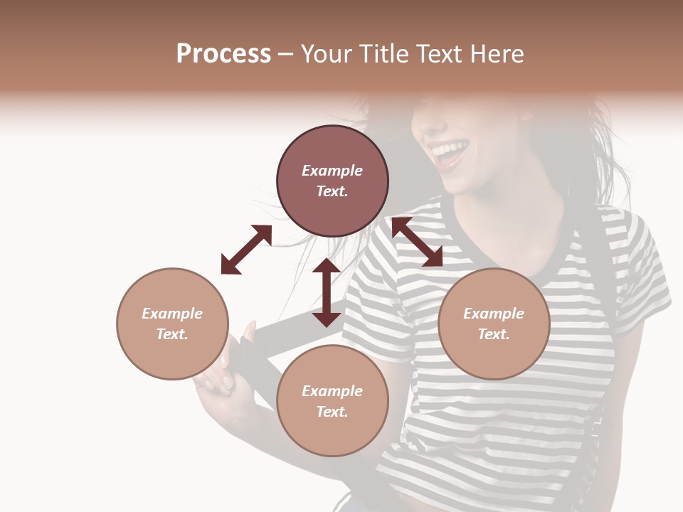 Joyful Happiness Woman PowerPoint Template