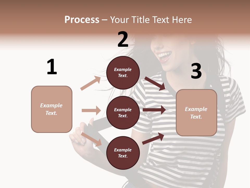 Joyful Happiness Woman PowerPoint Template
