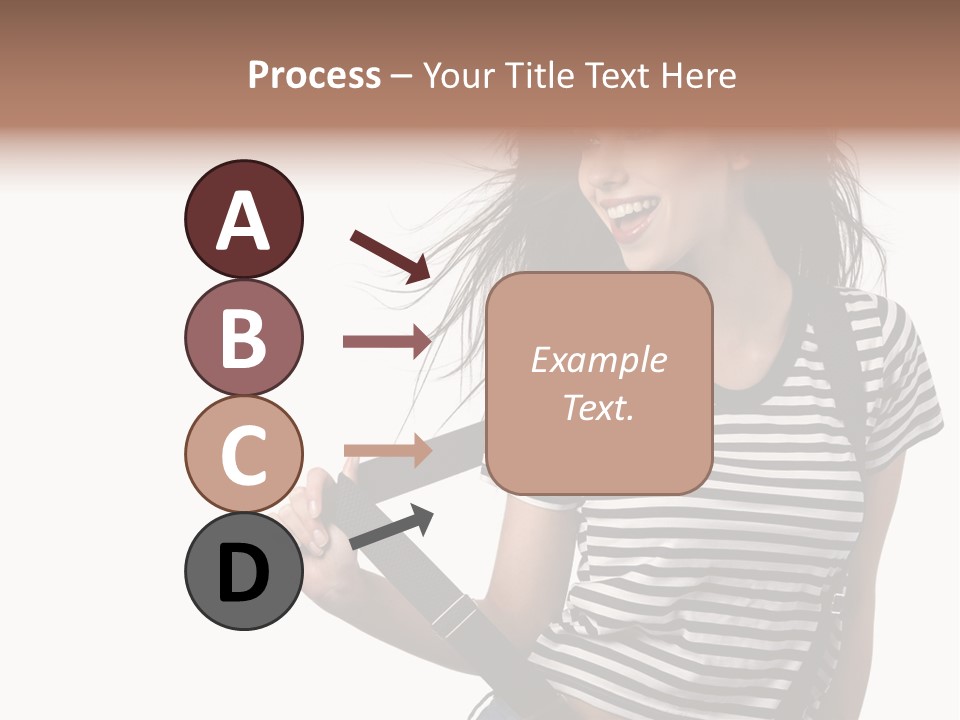 Joyful Happiness Woman PowerPoint Template