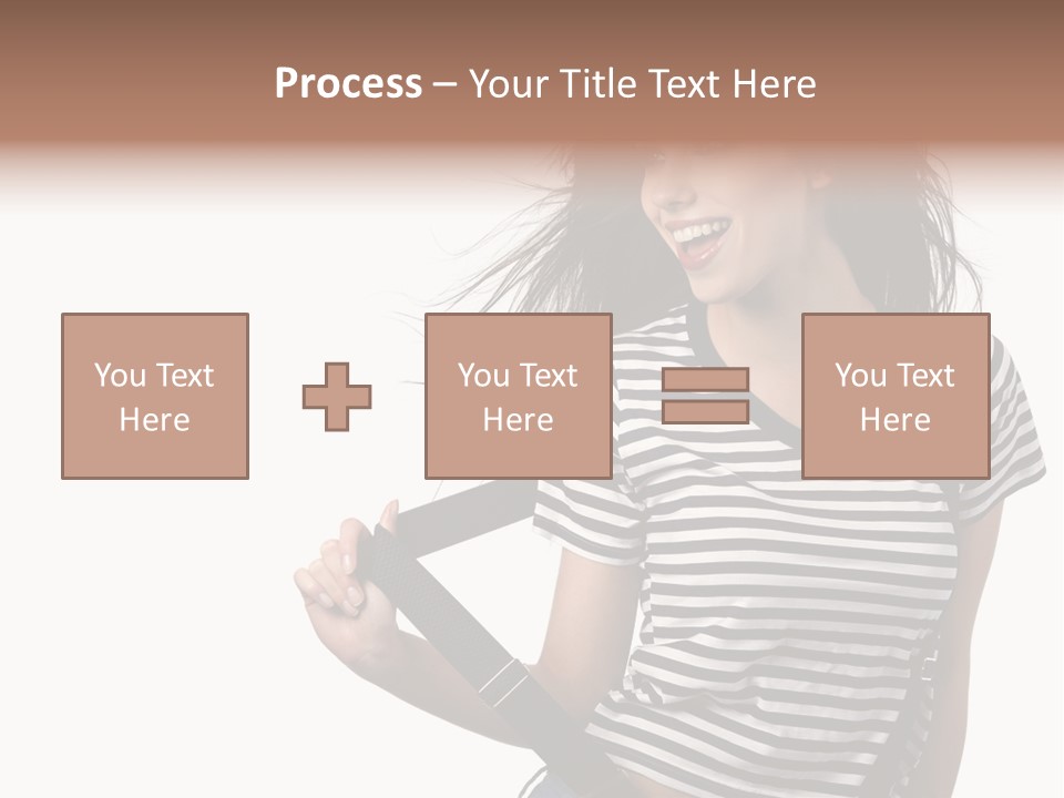Joyful Happiness Woman PowerPoint Template
