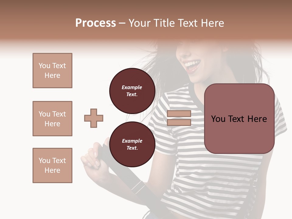 Joyful Happiness Woman PowerPoint Template