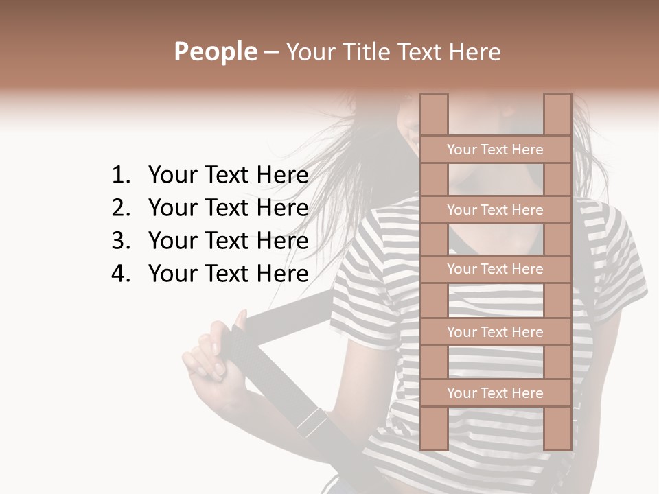 Joyful Happiness Woman PowerPoint Template