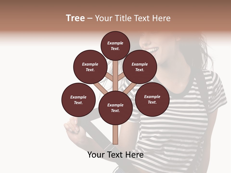 Joyful Happiness Woman PowerPoint Template