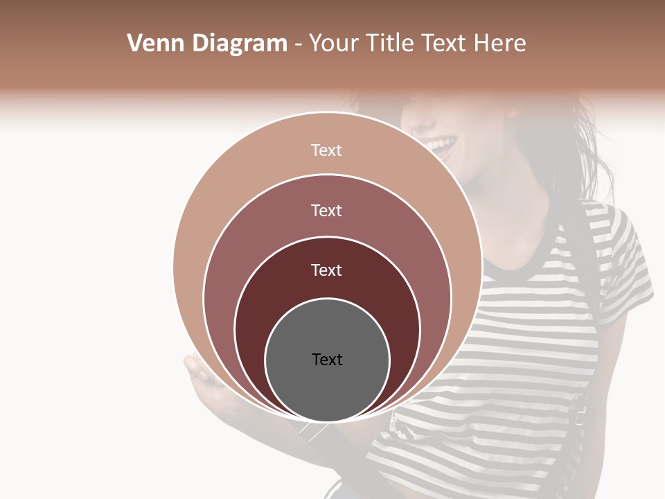 Joyful Happiness Woman PowerPoint Template