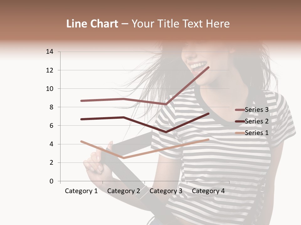 Joyful Happiness Woman PowerPoint Template