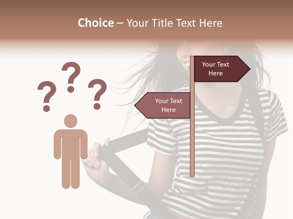 Joyful Happiness Woman PowerPoint Template