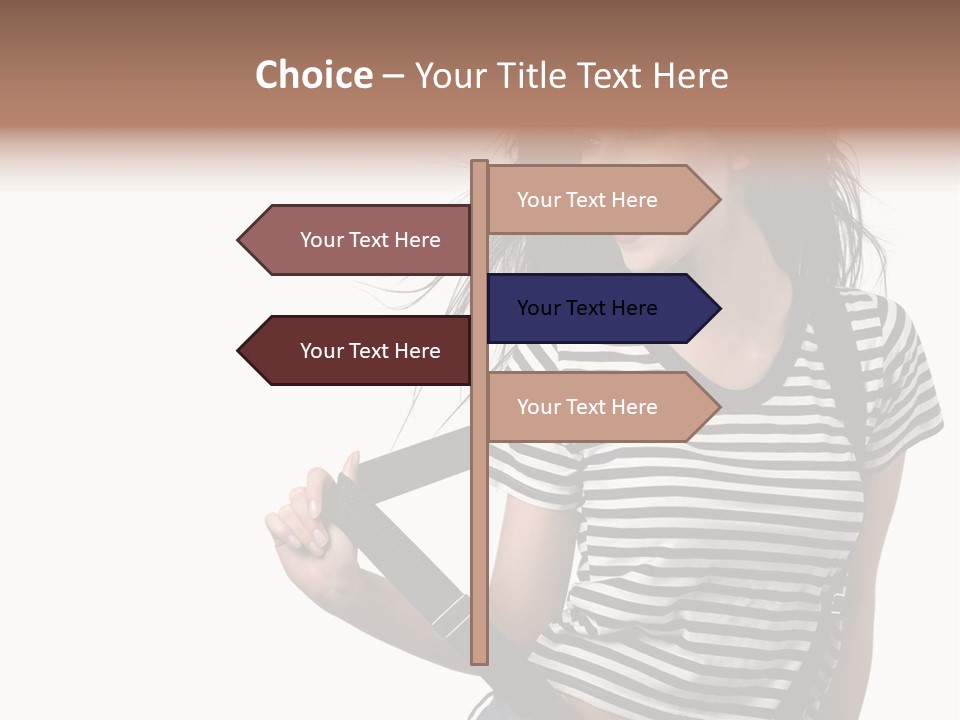 Joyful Happiness Woman PowerPoint Template